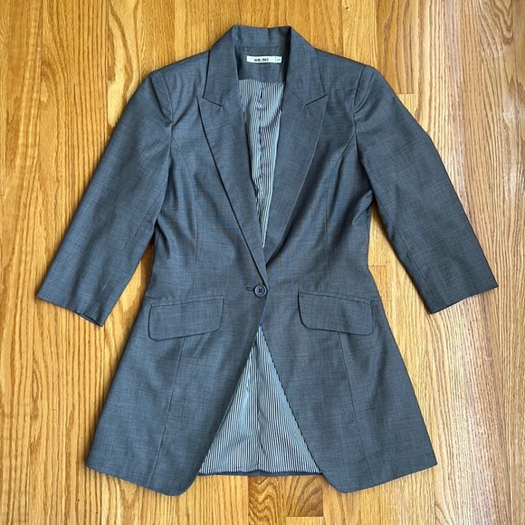 Un.mi - gray blazer - Picture 1 of 5